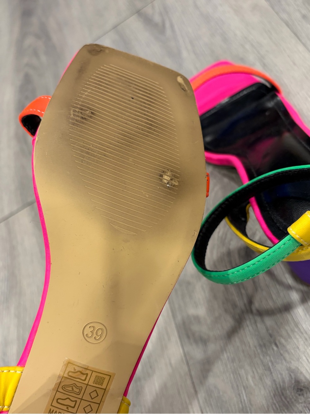 Color Block Platform Heels EU 39 - Picture 4 of 4